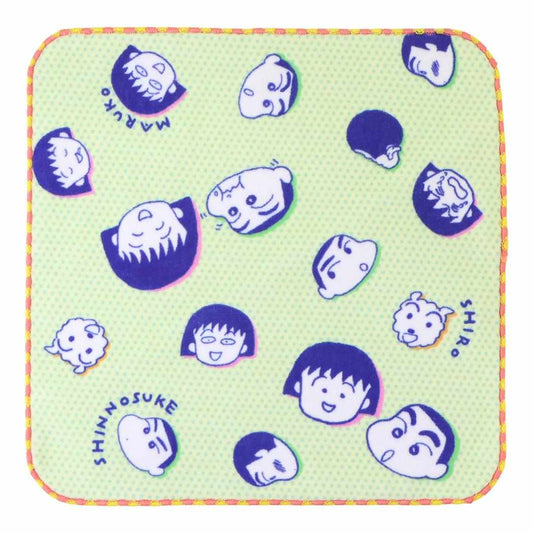 ちびまる子ちゃんxクレヨンしんちゃん ミニタオル ハンドタオル マイフレンド