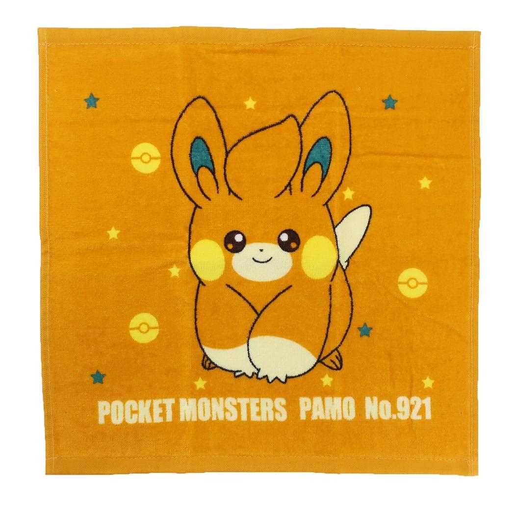 ウォッシュタオル シャーリング ハンドタオル ポケットモンスター パモ ポケモン 林タオル ハンカチタオル ハンカチ かわいい メール便可
