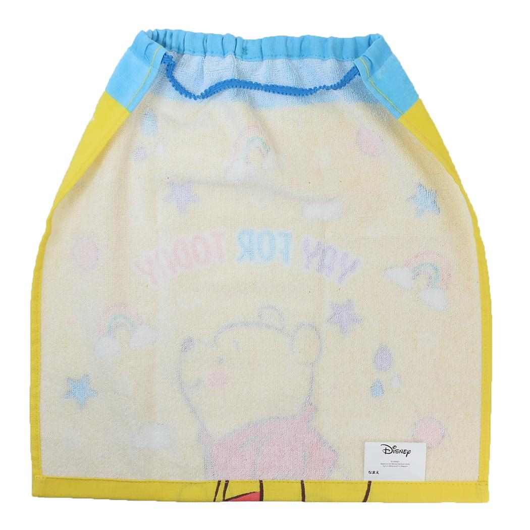 おりこうタオル ゴム＆ボタン付きキッズおてふきタオル くまのプーさん ニューフレンド ディズニー 林タオル 入園入学準備 幼稚園 メール便可