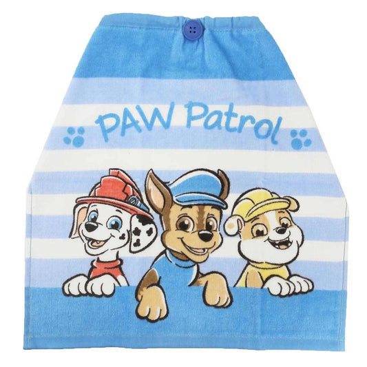 おりこうタオル ゴム＆ボタン付きキッズおてふきタオル パウパトロール シックボーダー 林タオル 入園入学準備 幼稚園 アニメメール便可