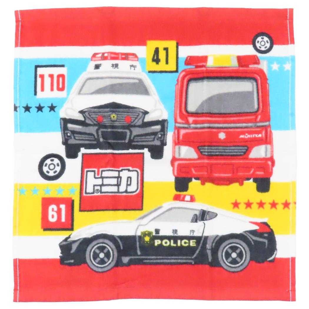 プリントウォッシュタオル ハンドタオル トミカ リスト TOMICA 林タオル 汗拭きタオル メール便可