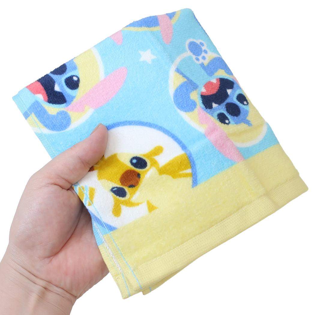 プリントウォッシュタオル ハンドタオル リロ＆スティッチ ウィズエイリアン ディズニー 林タオル 汗拭きタオル メール便可