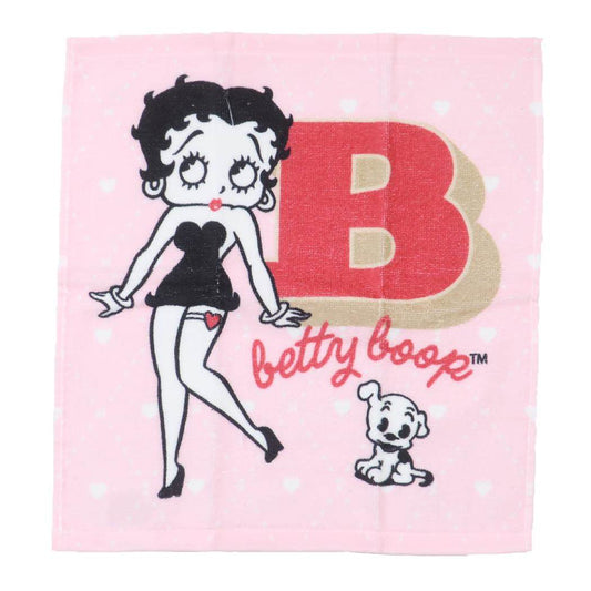 プリントウォッシュタオル ハンドタオル ベティブープ B.betty BETTY BOOP 林タオル 汗拭きタオル メール便可