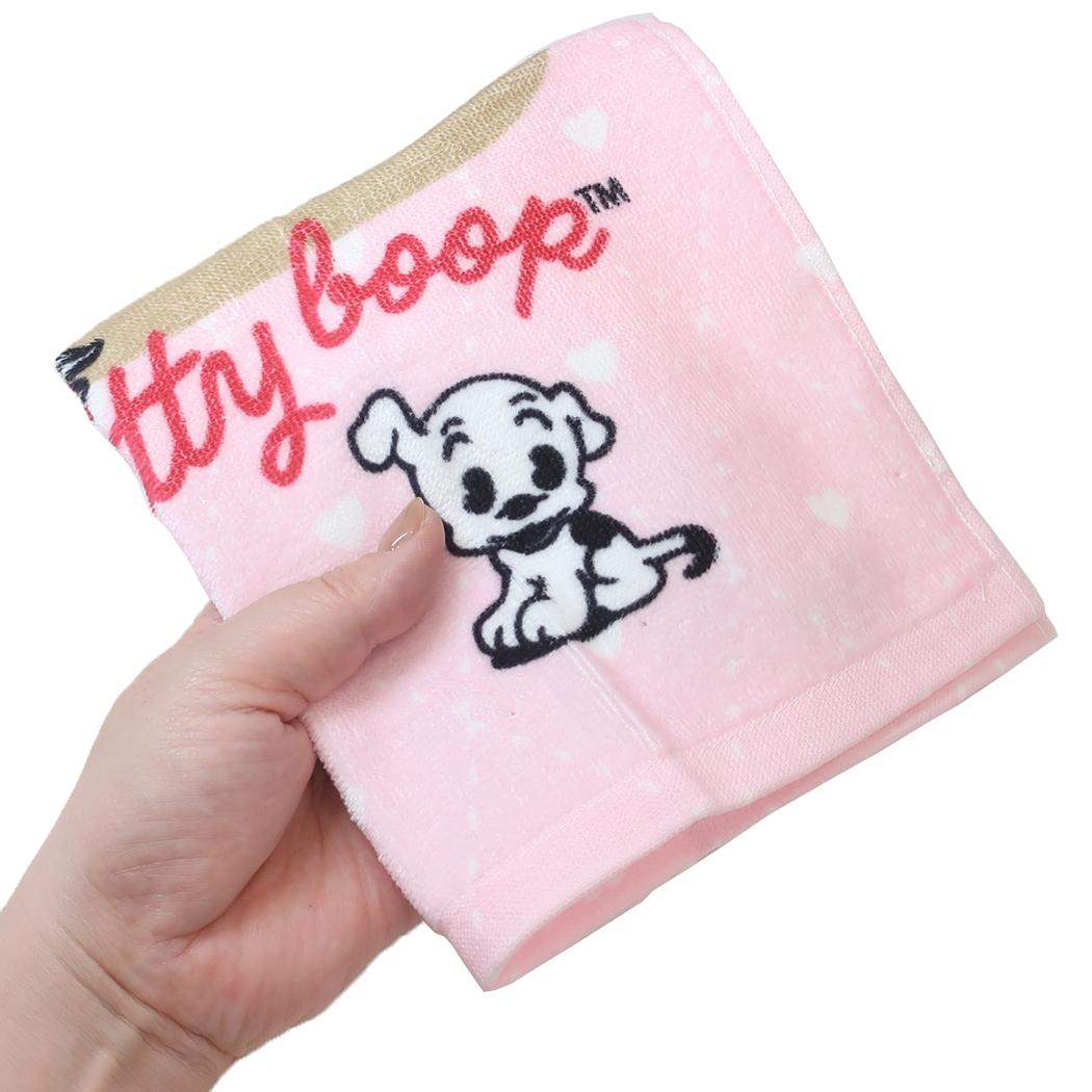 プリントウォッシュタオル ハンドタオル ベティブープ B.betty BETTY BOOP 林タオル 汗拭きタオル メール便可