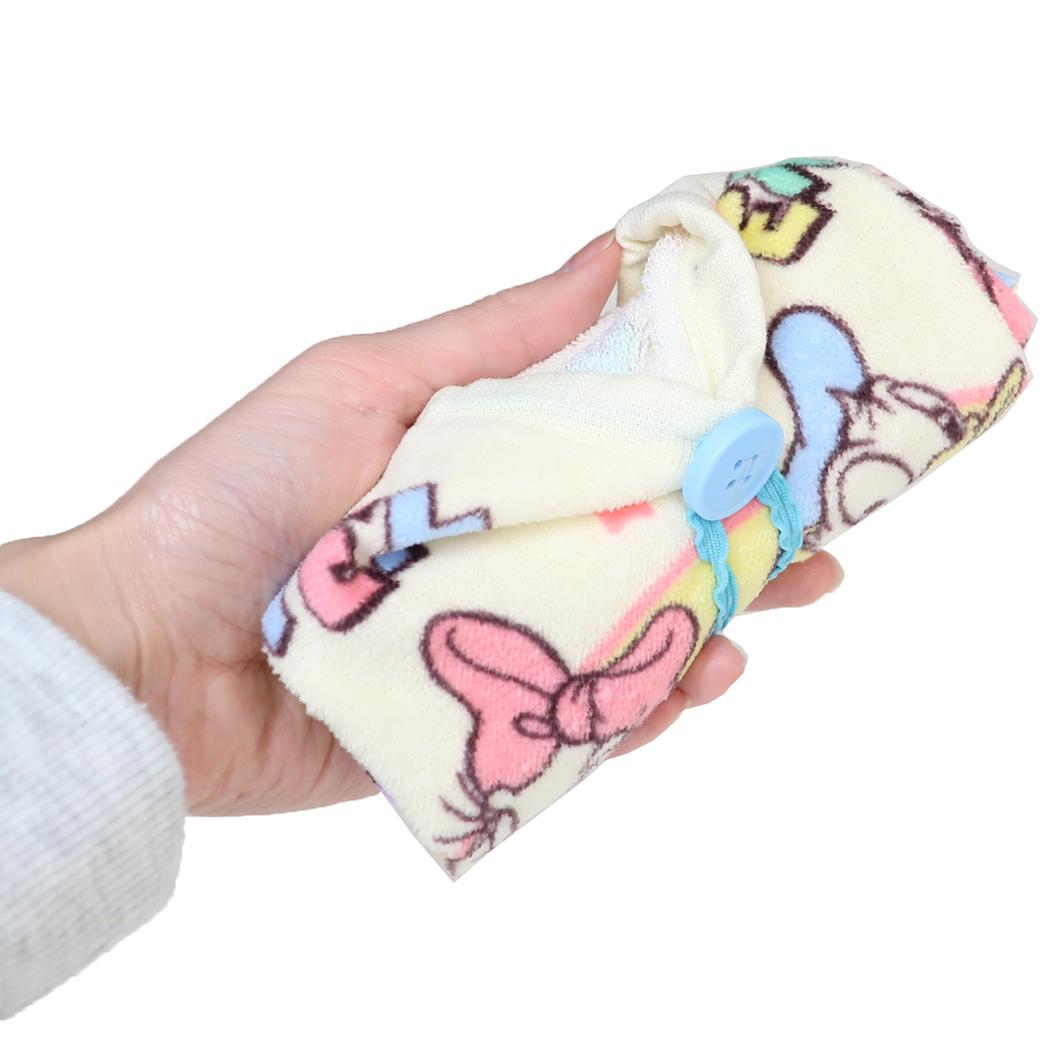 おりこうタオル ゴム＆ボタン付きキッズおてふきタオル ミッキー＆フレンズ ワンダー ディズニー 入園入学準備雑貨 メール便可