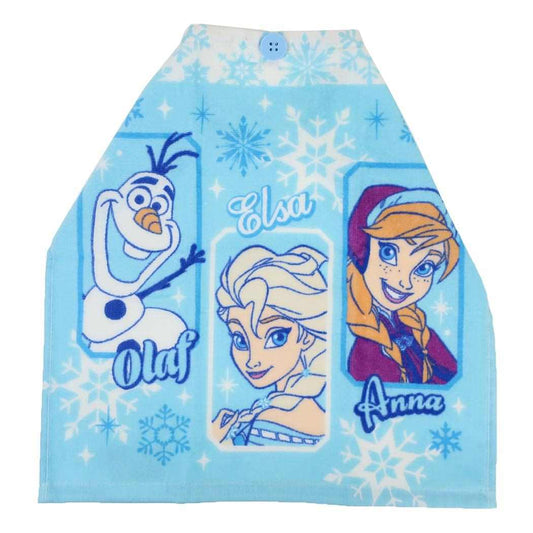 おりこうタオル ゴム＆ボタン付きキッズおてふきタオル アナと雪の女王 ワンダー ディズニー 入園入学準備雑貨 メール便可
