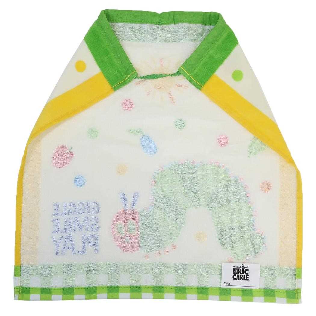 おりこうタオル ゴム＆ボタン付きキッズおてふきタオル はらぺこあおむし たいようフルーツ エリックカール 入園入学準備雑貨 絵本メール便可