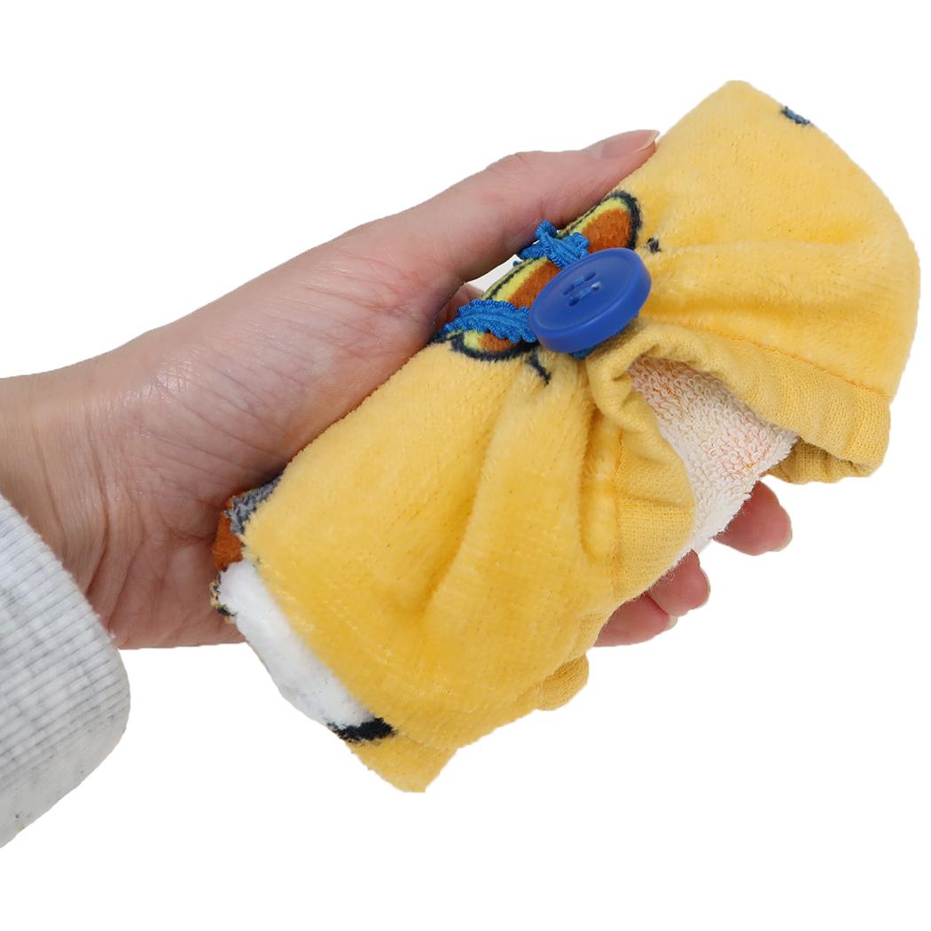 おりこうタオル ゴム＆ボタン付きキッズおてふきタオル こぐまちゃん シャカシャカ 入園入学準備雑貨 絵本メール便可
