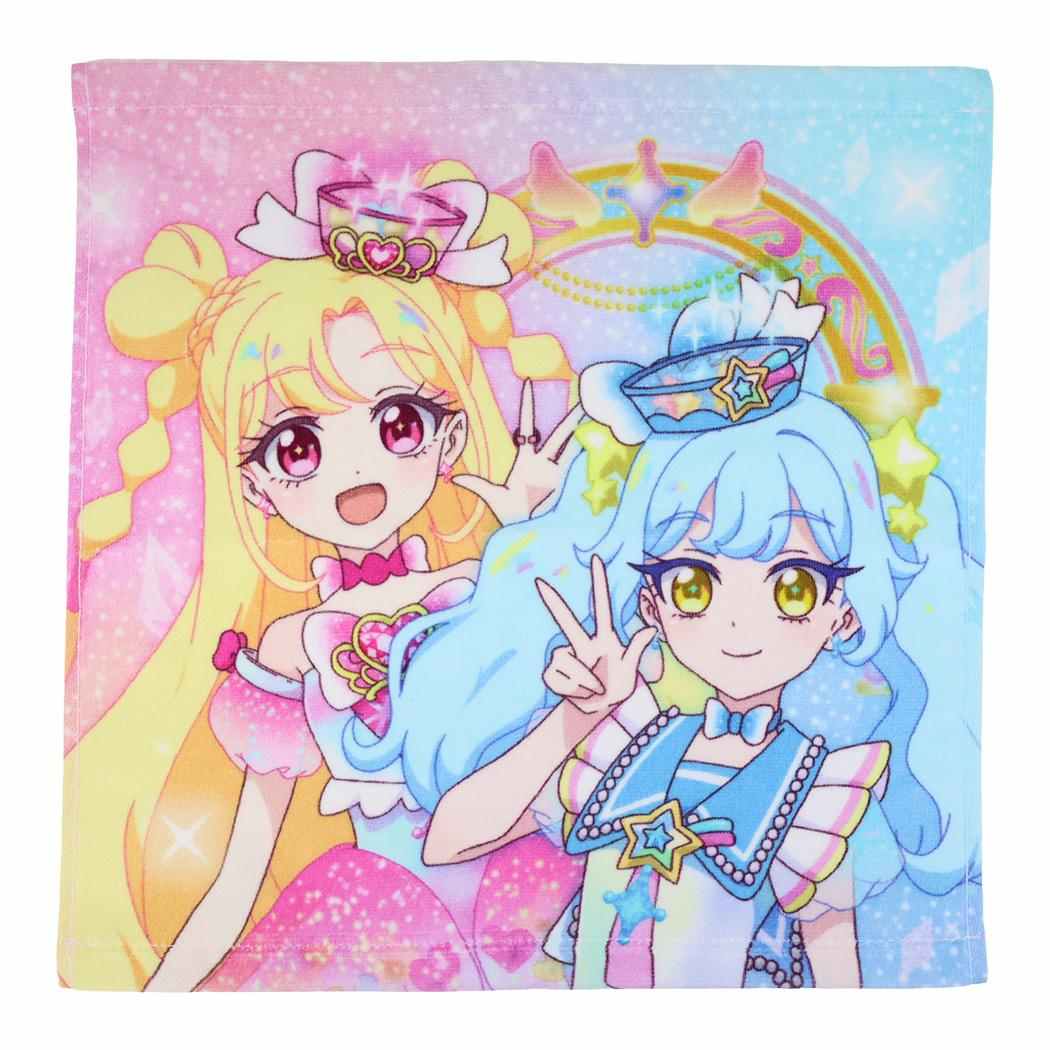 おねがいアイプリ ハンドタオル プリントウォッシュタオル いのり＆あおい