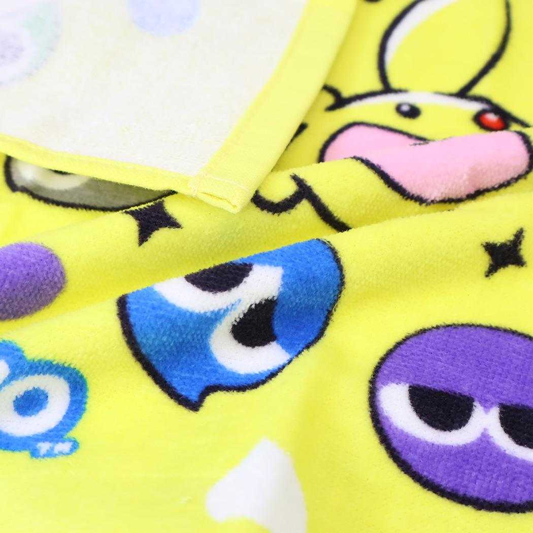 ぷよぷよ ハンドタオル プリントウォッシュタオル イエロー