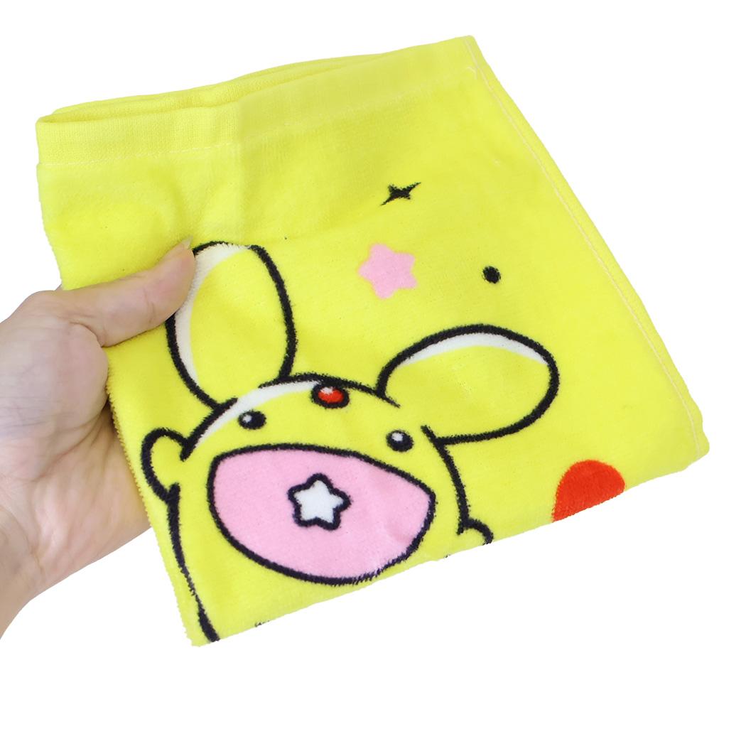 ぷよぷよ ハンドタオル プリントウォッシュタオル イエロー
