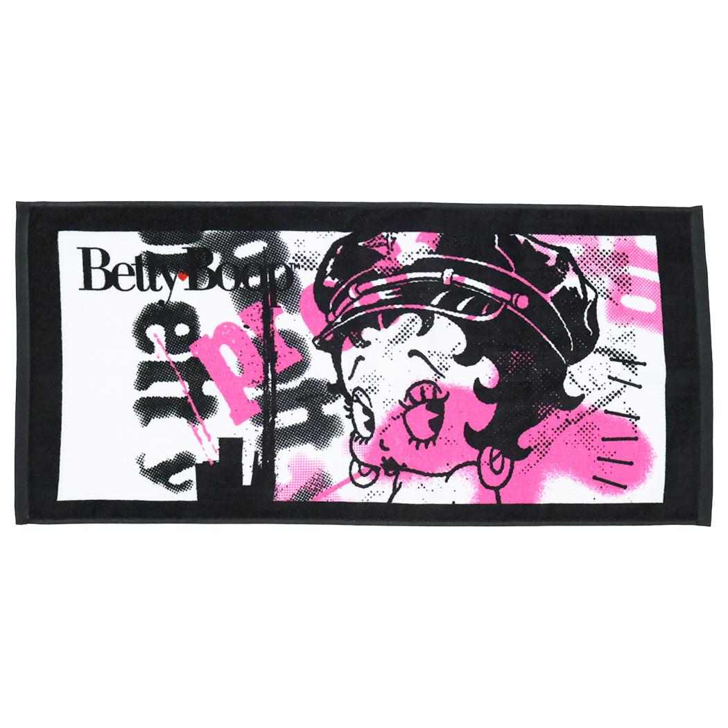 プリントロングタオル フェイスタオル ベティブープ プリティ BETTY BOOP 犬飼タオル プレゼント メール便可
