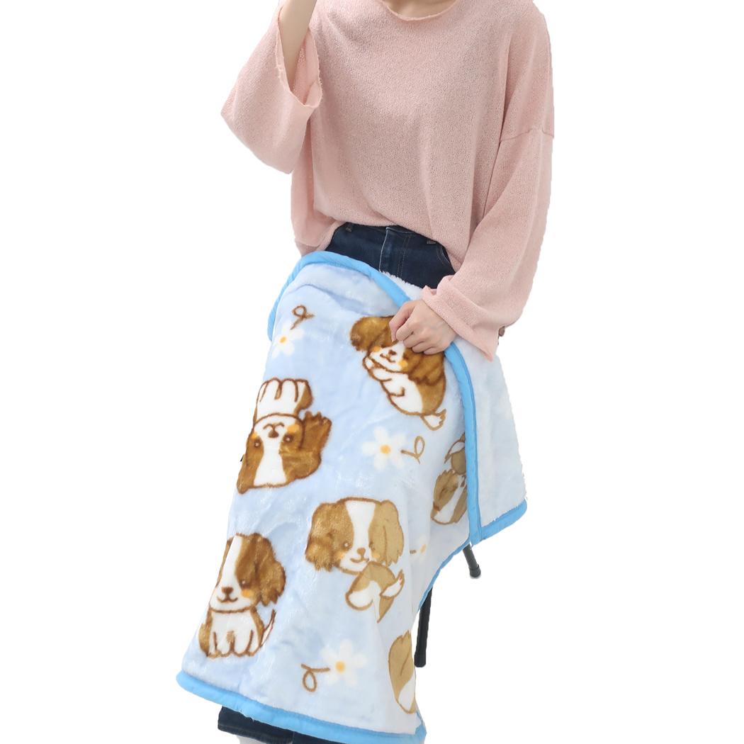 マイヤーブランケット ひざ掛け毛布 WAKUWAKU ANIMAL コーイケルンホンディエ いぬ 犬飼タオル ウォーマー雑貨 防寒用品 膝掛 かわいい