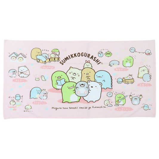 ジャンボ ビーチタオル 大判 バスタオル すみっコぐらし もぐらのおうち サンエックス 犬飼タオル プレゼント