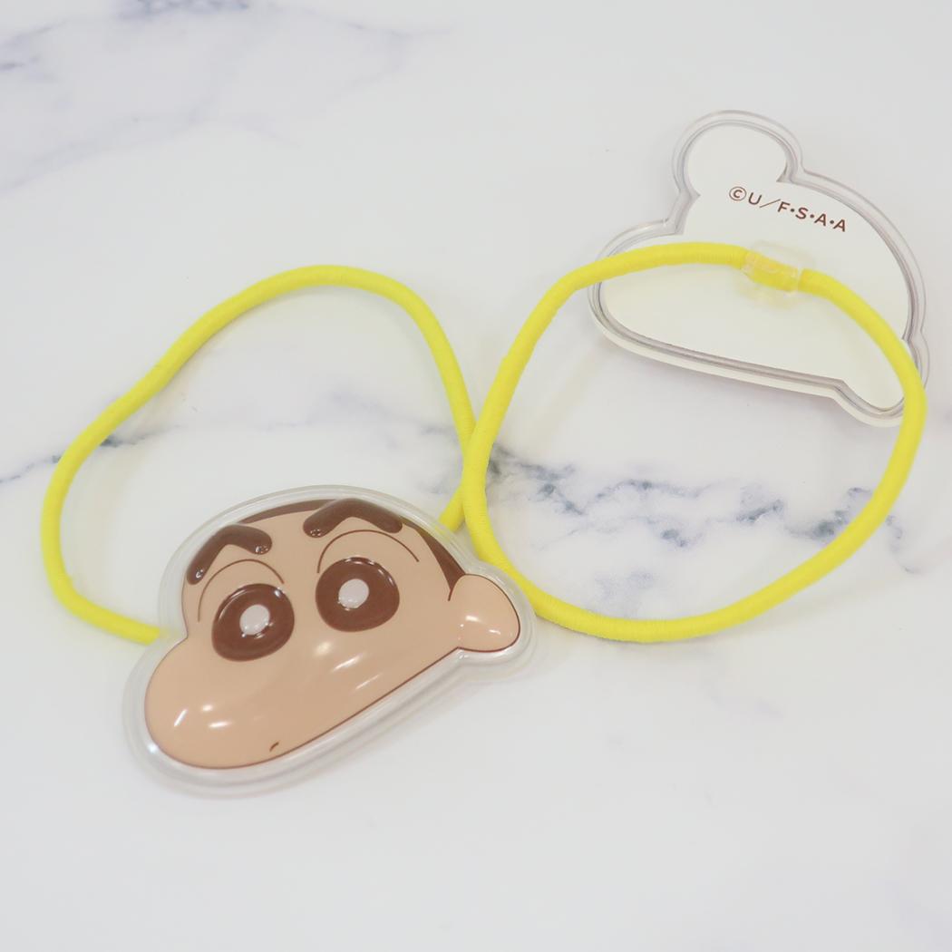 立体アクリルヘアゴム へアアクセ クレヨンしんちゃん イエロー アイプランニング かわいい アニメメール便可