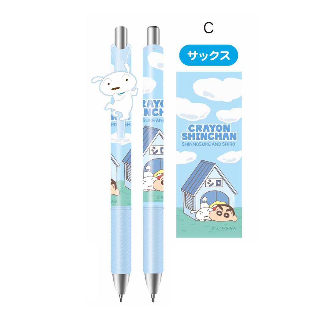 マスコット付きゲルペン カラーペン クレヨンしんちゃん サックス アイプランニング 新学期準備文具 アニメメール便可