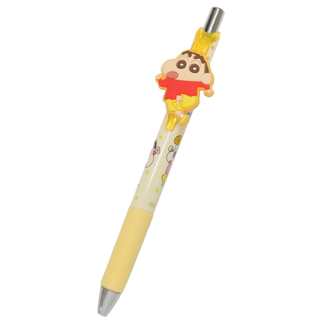 マスコット付きゲルペン カラーペン クレヨンしんちゃん オレンジ アイプランニング 新学期準備文具 アニメメール便可
