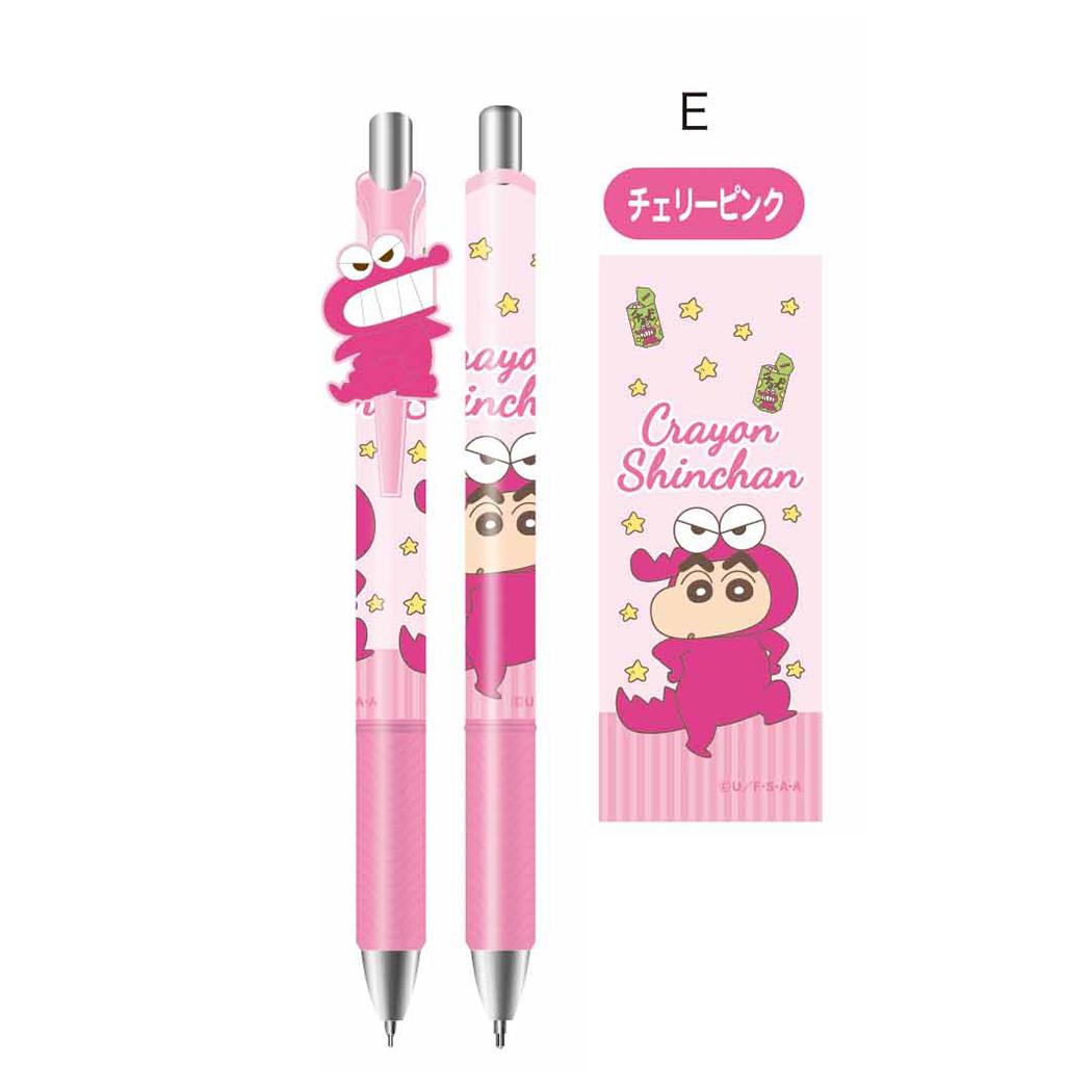 マスコット付きゲルペン カラーペン クレヨンしんちゃん チェリーピンク アイプランニング 新学期準備文具 アニメメール便可
