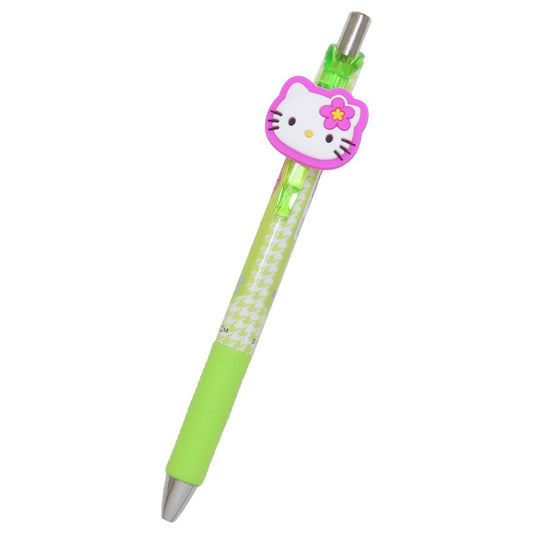 マスコット付きゲルペン カラーペン ハローキティ グリーン サンリオ アイプランニング 新学期準備文具 メール便可