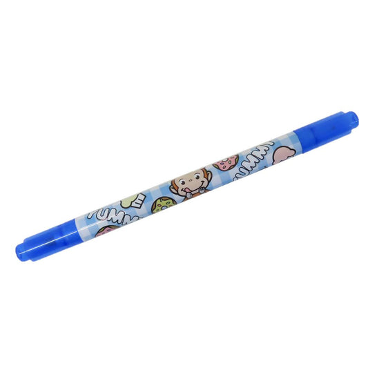 カラーツインペン カラーペン おさるのジョージ ブルー アイプランニング 色ペン 筆記用具 文房具 絵本メール便可