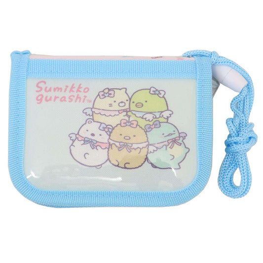 キッズウォレット 子供用財布 すみっコぐらし ブルー サンエックス アイプランニング 子ども こども プレゼント メール便可