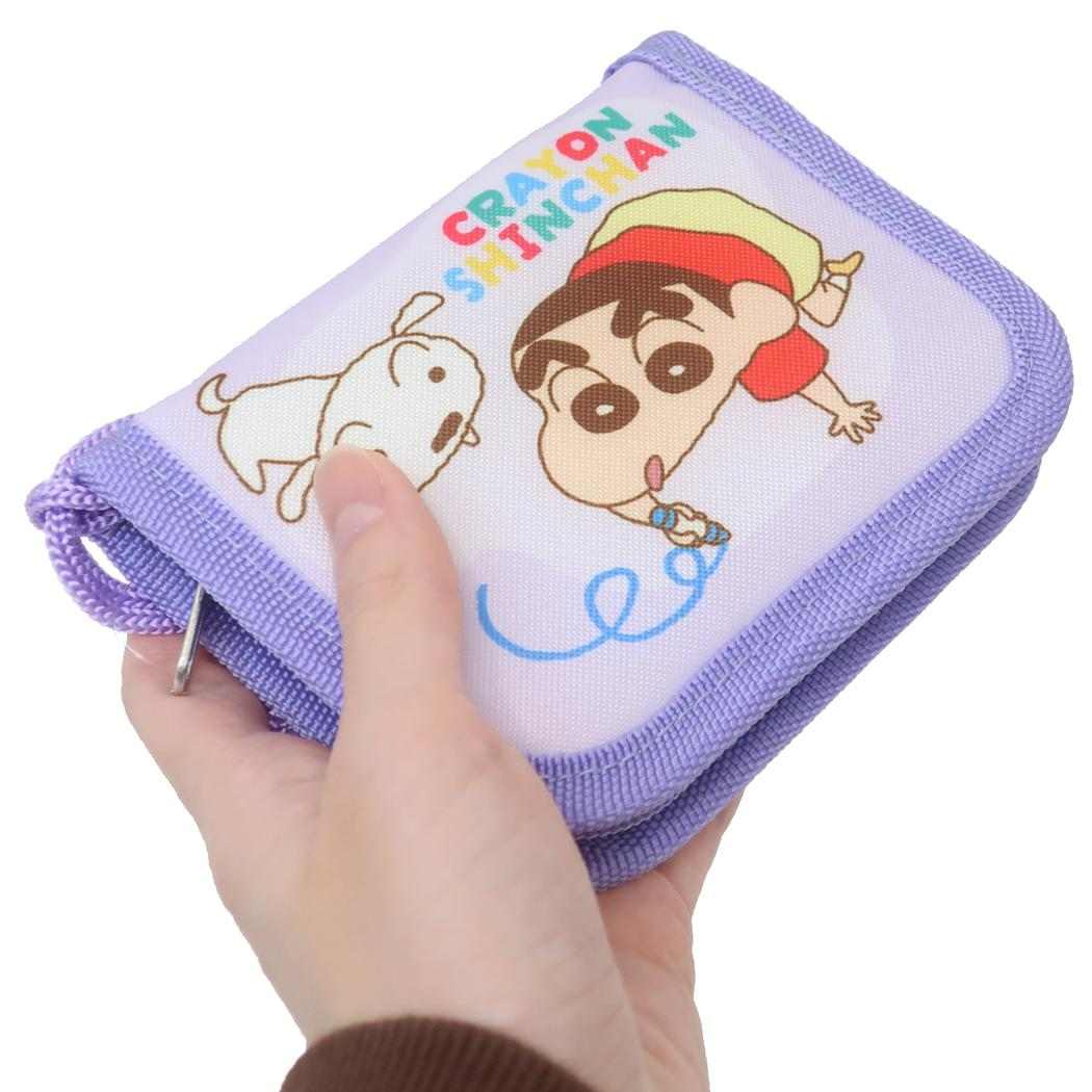 キッズウォレット 子供用財布 クレヨンしんちゃん パープル アイプランニング 子ども こども プレゼント アニメメール便可