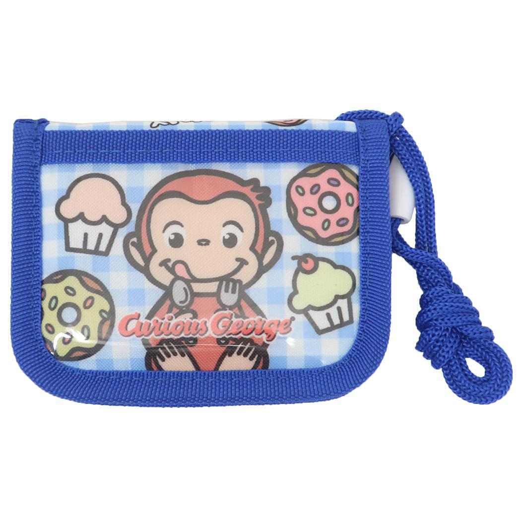キッズウォレット 子供用財布 おさるのジョージ ドーナツ アイプランニング 子ども こども プレゼント 絵本メール便可