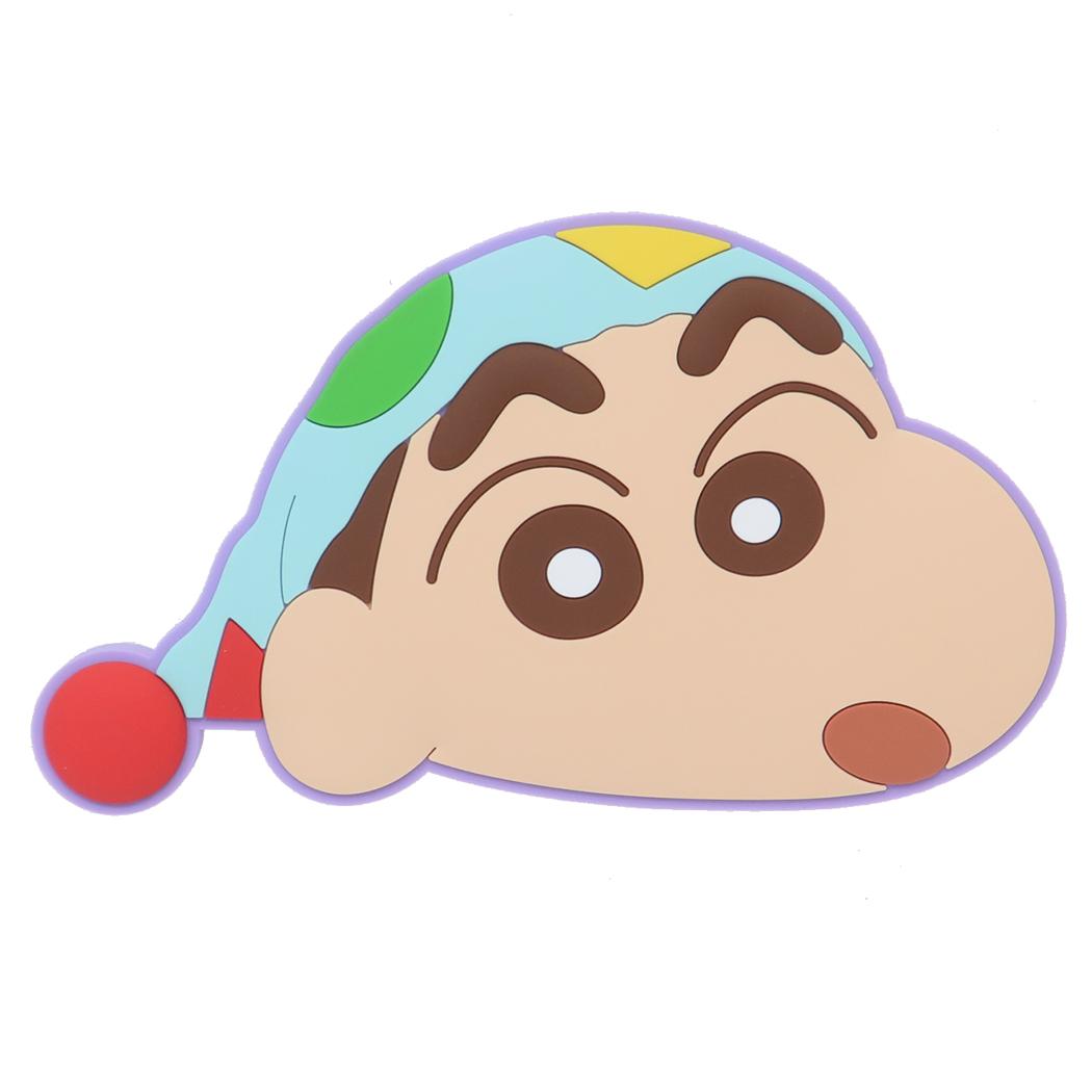 クレヨンしんちゃん 手鏡 ラバーミラー パジャマしんちゃん アイプランニング 化粧直し アニメキャラクター グッズ メール便可 シネマコレクション