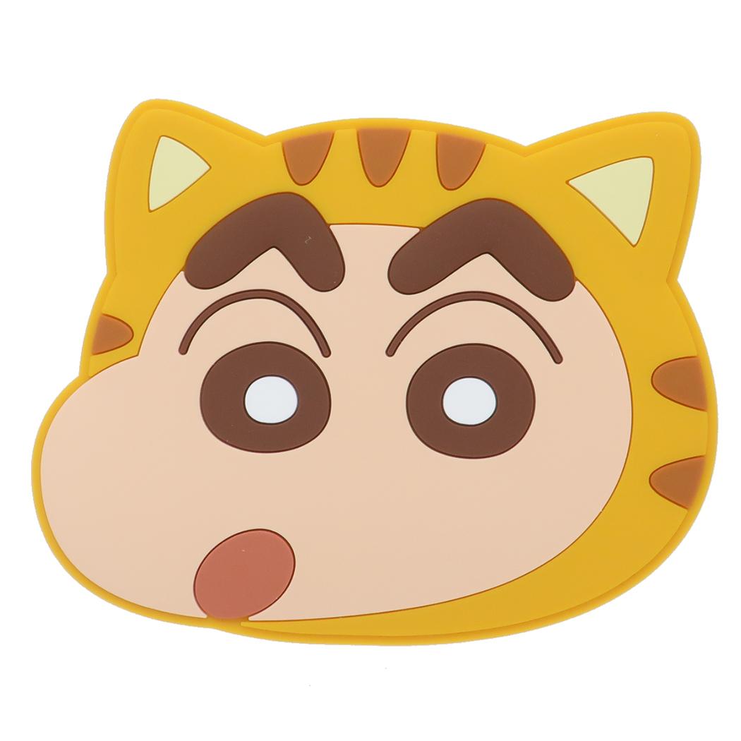 ラバーミラー 手鏡 クレヨンしんちゃん ネコしんちゃん アイプランニング 化粧直し アニメメール便可
