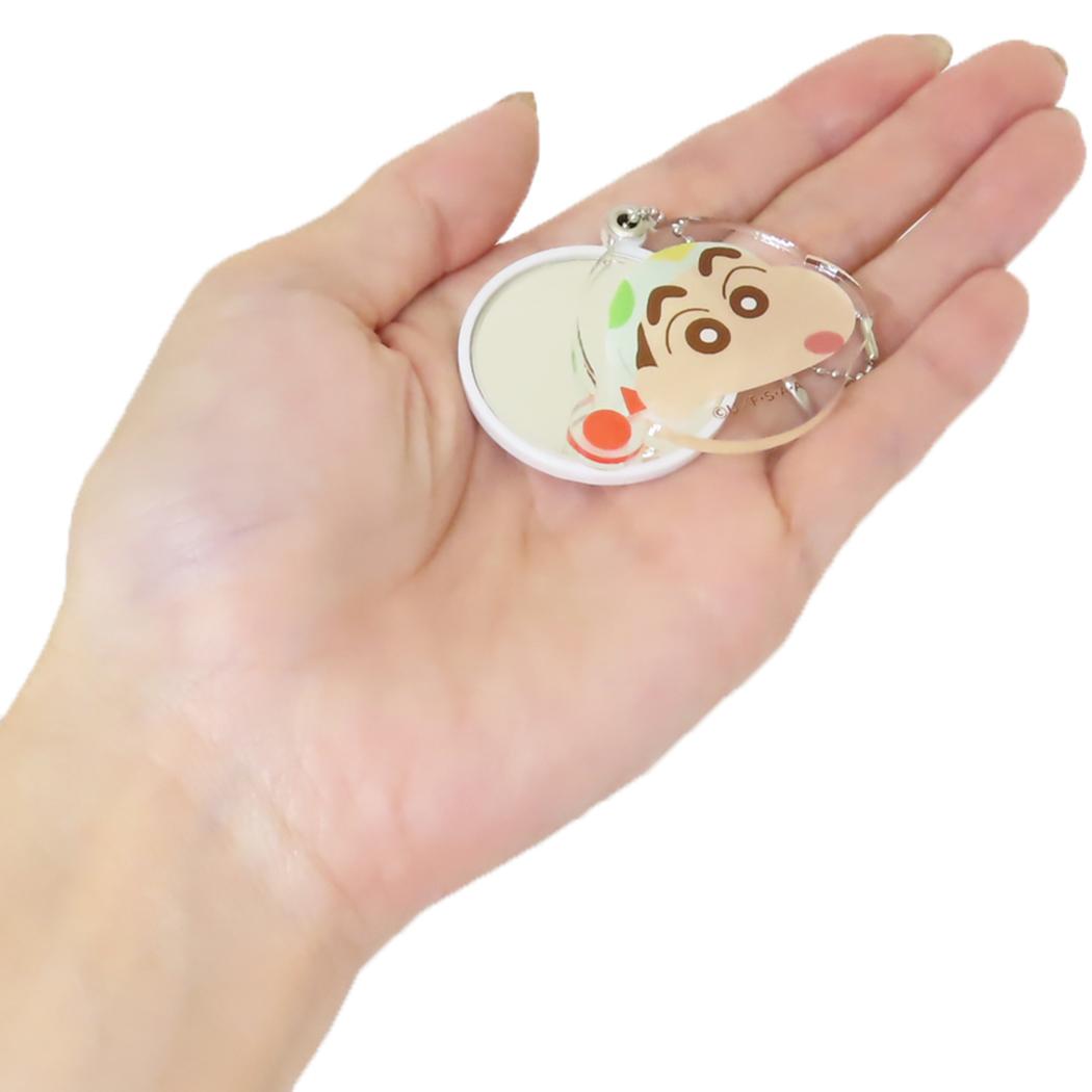 スライドミラーS 手鏡 クレヨンしんちゃん パジャマしんちゃん アイプランニング ボールチェーン キーチェーン アニメメール便可