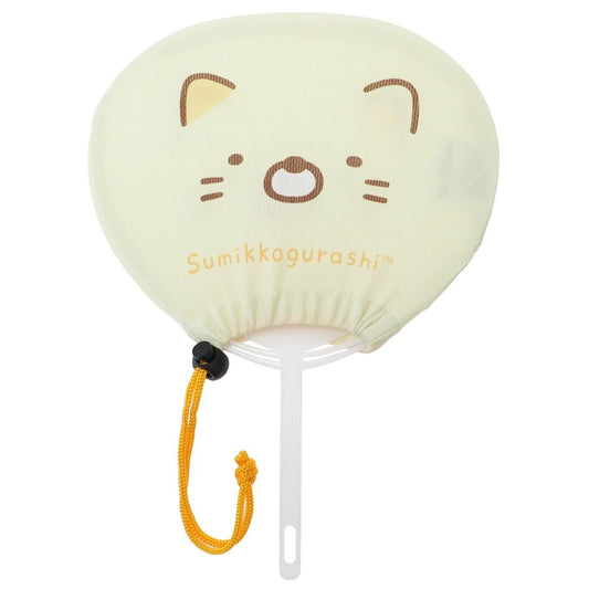 ひんやり抗菌 うちわ 夏雑貨 すみっコぐらし ねこ サンエックス アイプランニング 団扇 プレゼント メール便可