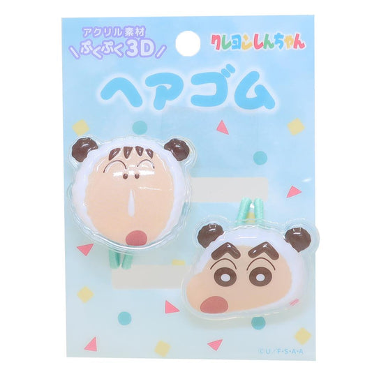 立体アクリルヘアゴム2P 2本セット ヘアアクセ クレヨンしんちゃん ミント アイプランニング 髪飾り ヘアアレンジ アニメメール便可