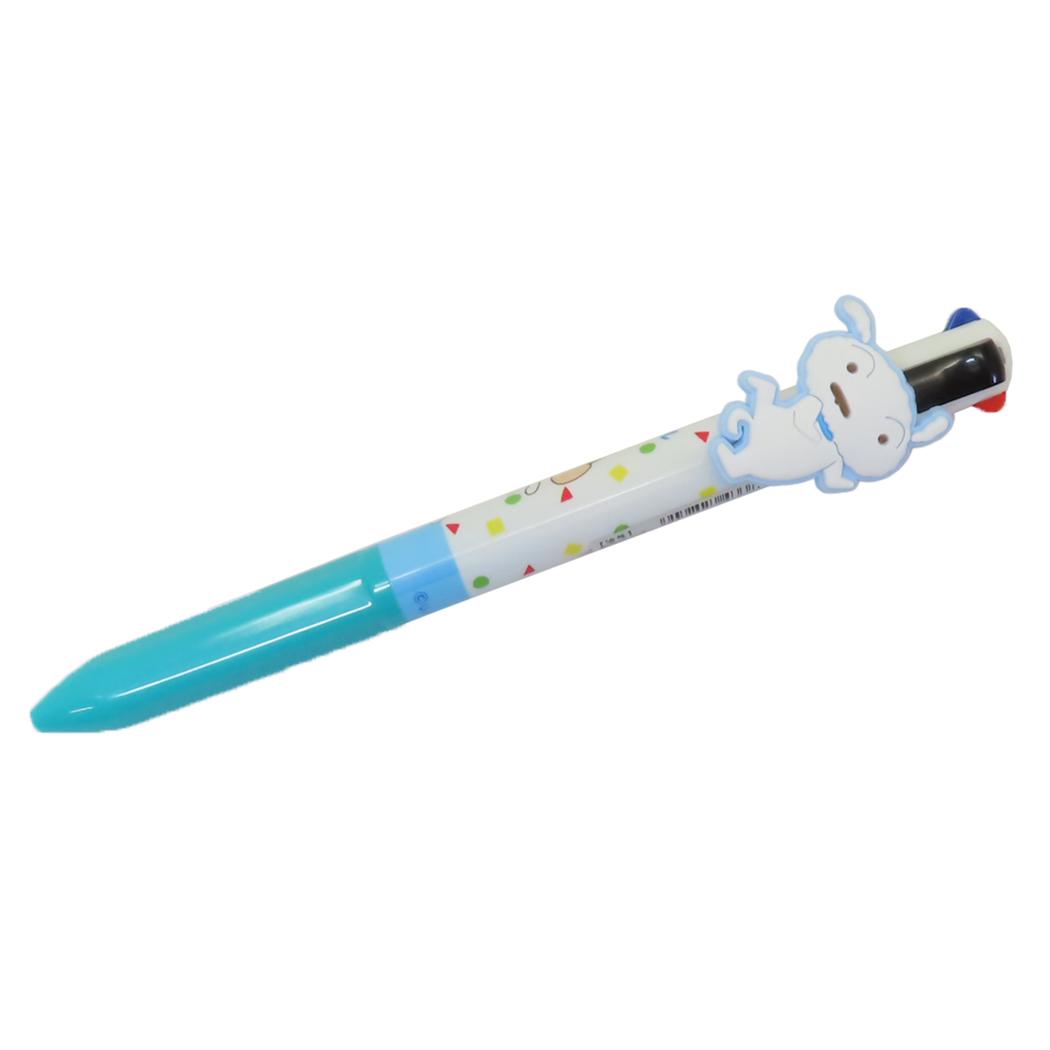 クレヨンしんちゃん ボールペン マスコット付き4色ボールペン シロ アイプランニング カラーペン 新学期準備文具 アニメキャラクター グッズ メール便可 シネマコレクション