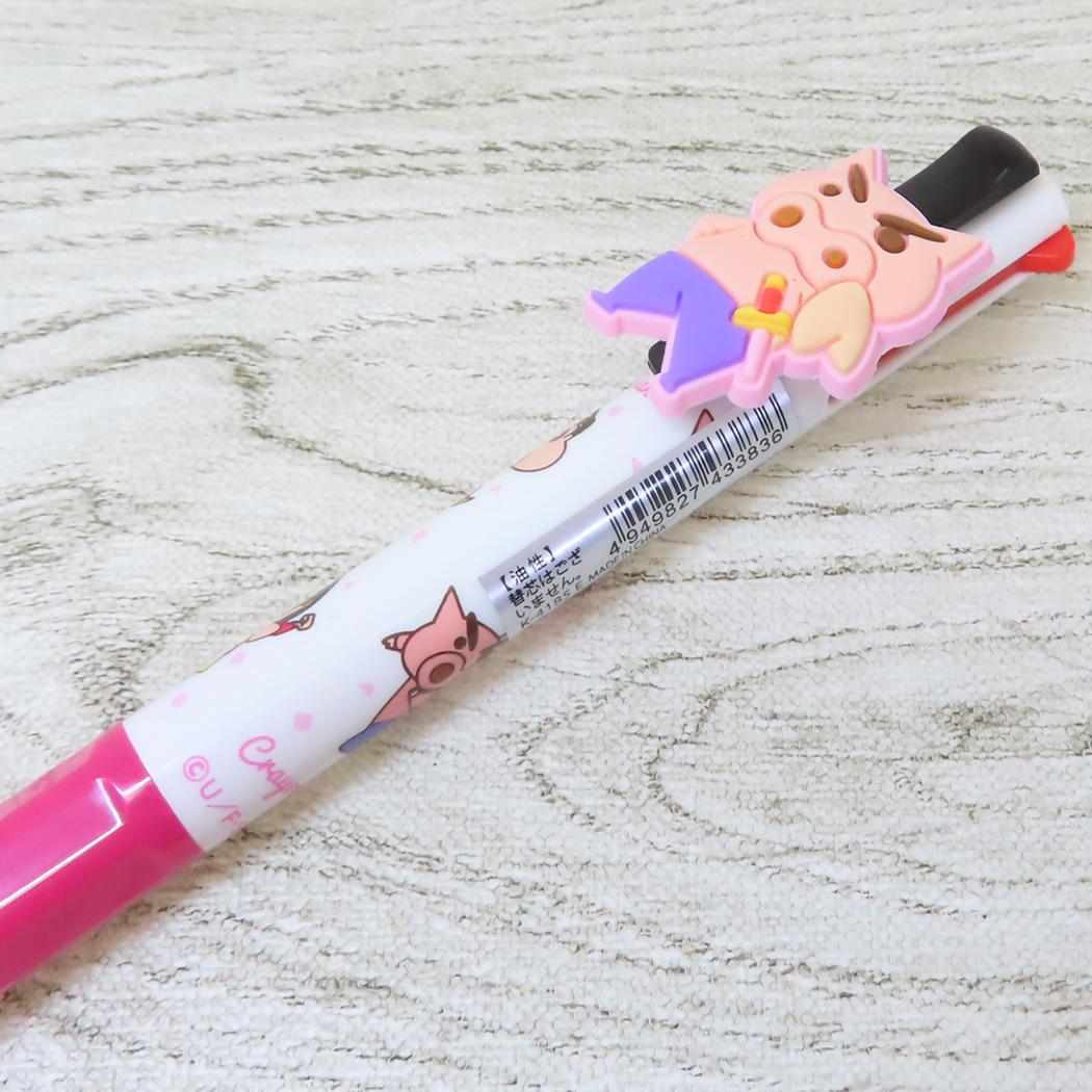 マスコット付き4色ボールペン ボールペン クレヨンしんちゃん ぶりぶりざえもん アイプランニング カラーペン 新学期準備文具 アニメメール便可