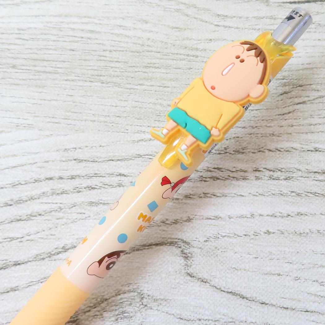 マスコット付きゲルペン カラーペン クレヨンしんちゃん ボーちゃん オレンジ アイプランニング 新学期準備文具 アニメメール便可