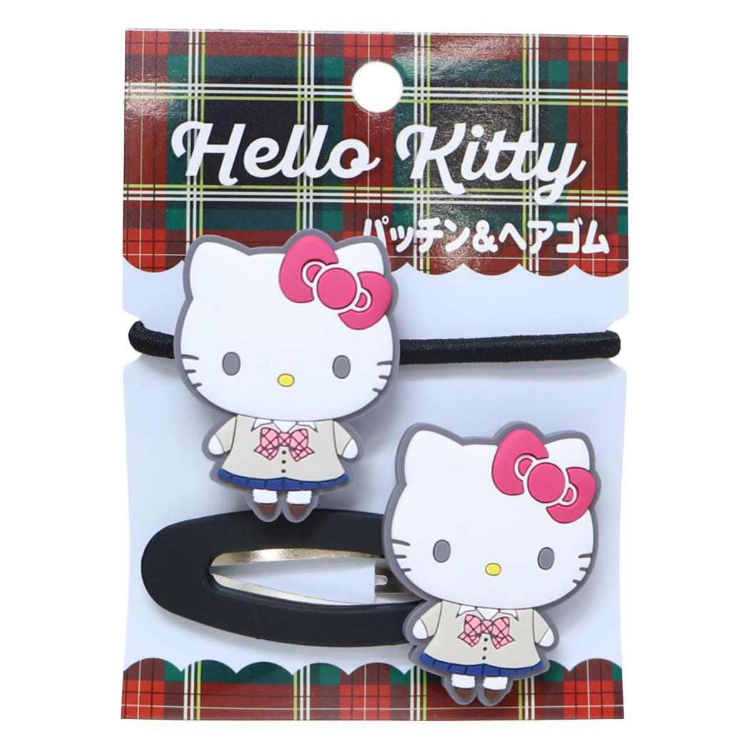 ハローキティ ヘアアクセ パッチン＆ヘアゴム カーディガン サンリオ ケイカンパニー ヘアピン ヘアアクセサリー キャラクター グッズ メール便可 シネマコレクション