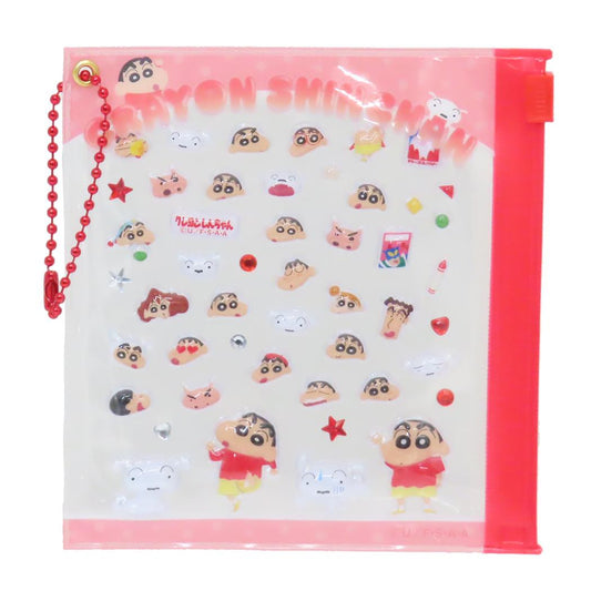クレヨンしんちゃん デコシール ミニデコパーツ シールタイプ レッド アイプランニング