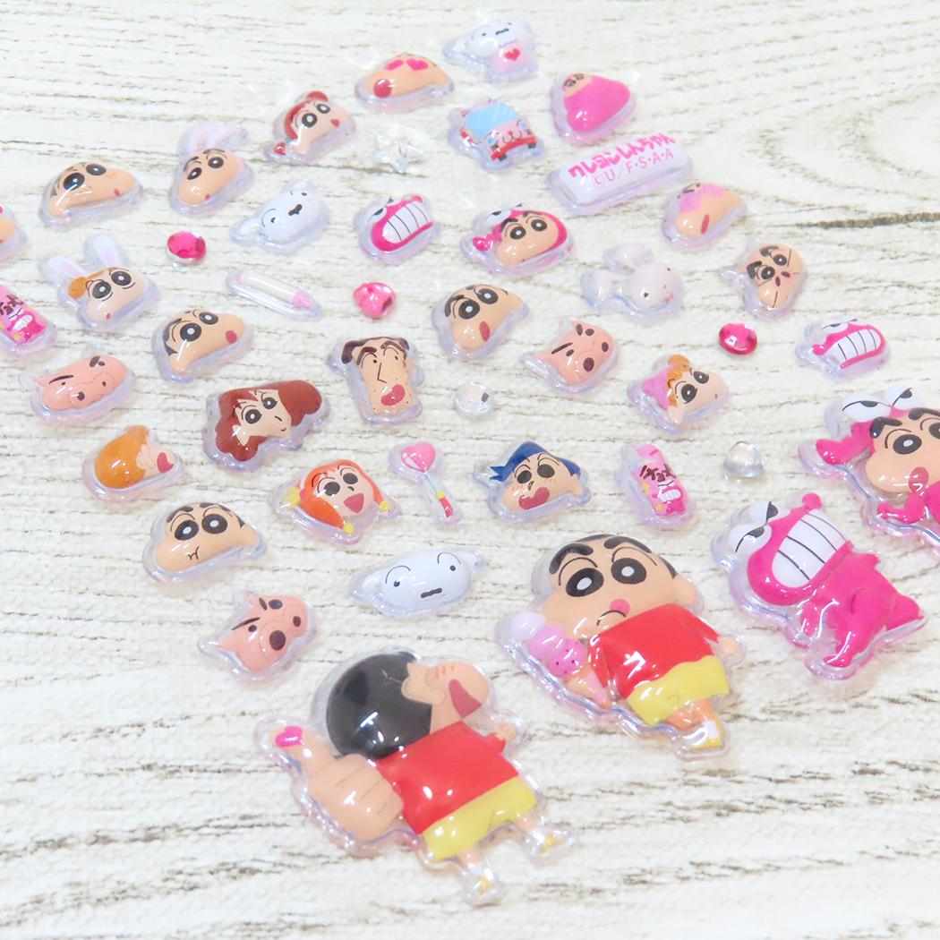 クレヨンしんちゃん デコシール ミニデコパーツ シールタイプ ピンク アイプランニング