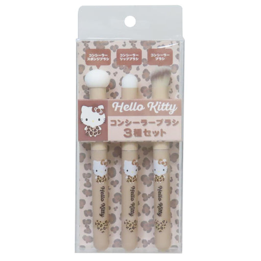 コンシーラーブラシ3種セット コスメ雑貨 ハローキティ レオパード サンリオ ケイカンパニー メイク小物 メール便可