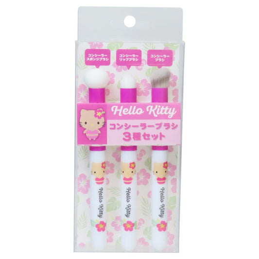 コンシーラーブラシ3種セット コスメ雑貨 ハローキティ ハイビスカス サンリオ ケイカンパニー メイク小物 メール便可