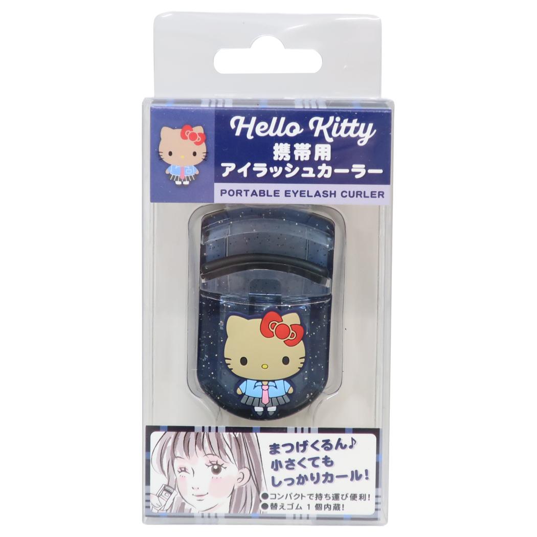 マスコット付きアイラッシュカーラー コスメ雑貨 ハローキティ ネクタイ サンリオ ケイカンパニー メイク用品 化粧 アイメイク
