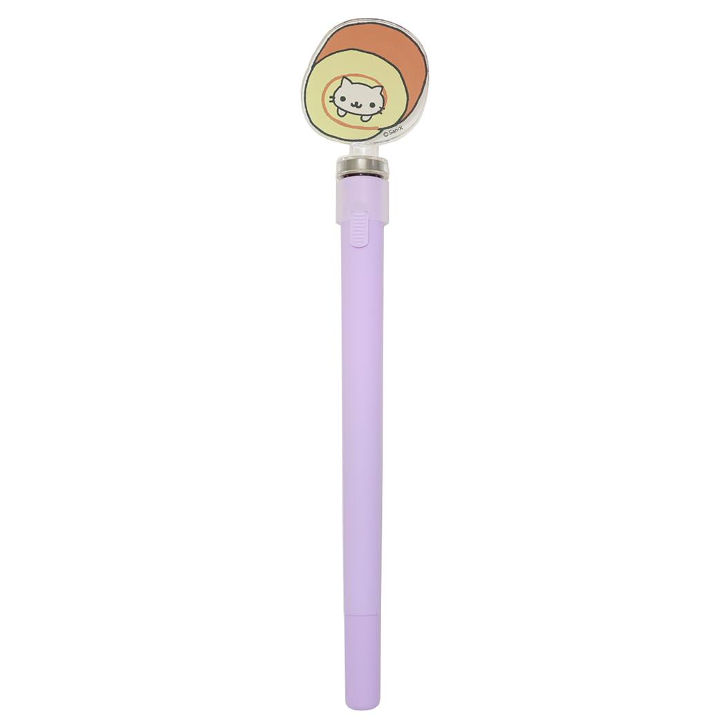 にゃんにゃんにゃんこ ボールペン アクリルスピンゲルペン ロールケーキにゃんこ サンエックス アイプランニング ゲルインクペン キャラクター グッズ メール便可 シネマコレクション