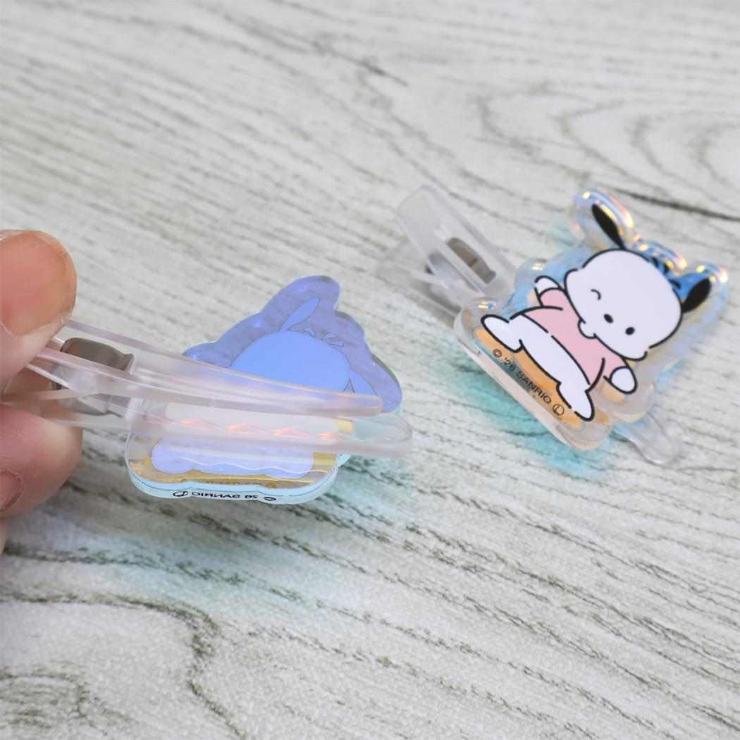 ポチャッコ ヘアアクセ オーロラアクリルヘアクリップ サンリオ JUNKADO 前髪クリップ キャラクター グッズ メール便可 シネマコレクション