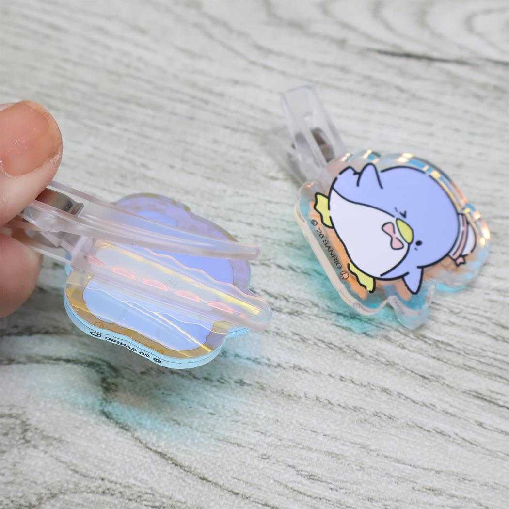 タキシードサム ヘアアクセ オーロラアクリルヘアクリップ サンリオ JUNKADO 前髪クリップ キャラクター グッズ メール便可 シネマコレクション