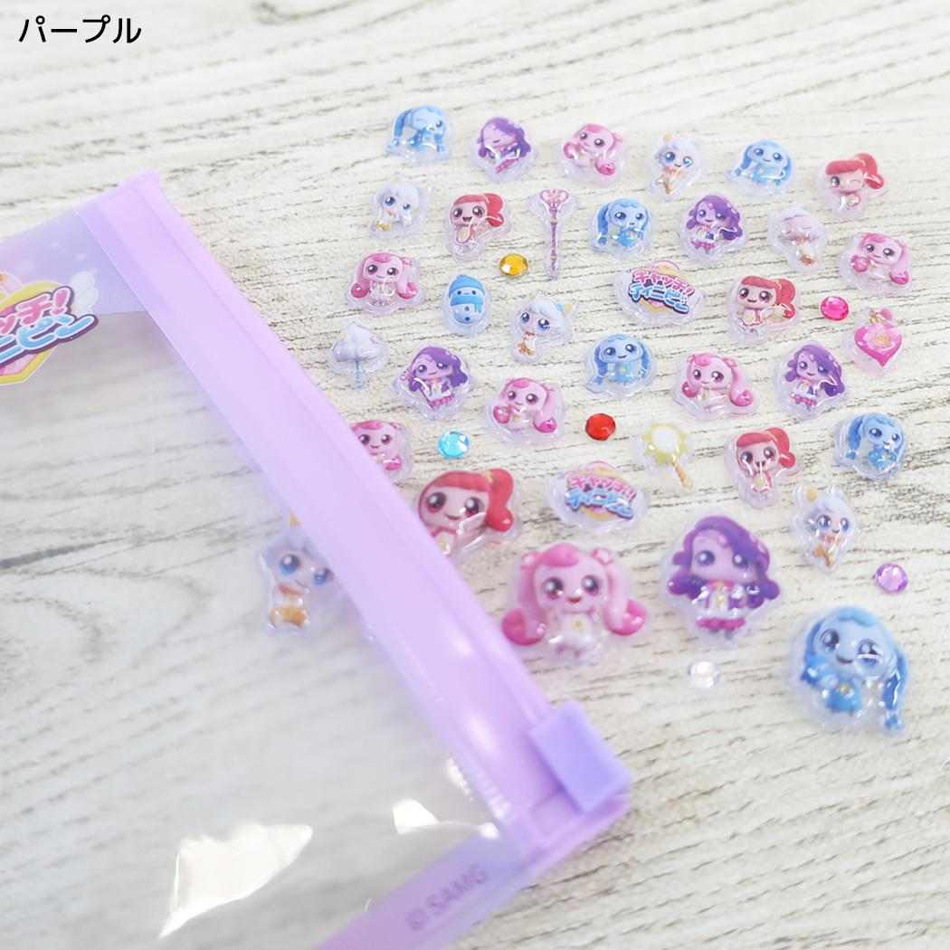 ティ二ピン フレークシール デコパーツ パープル アイプランニング