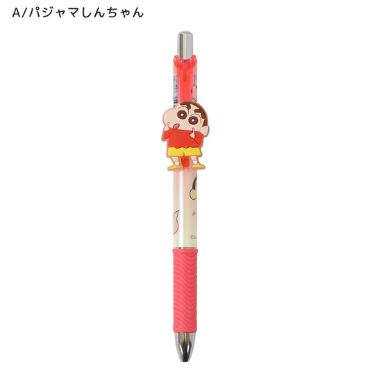 クレヨンしんちゃん ボールペン マスコット付きゲルペン 黒 A/しんちゃん