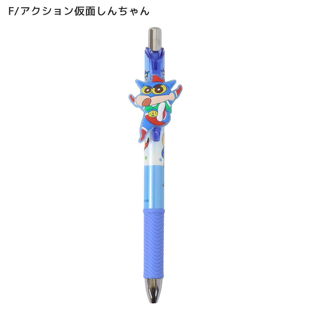 クレヨンしんちゃん ボールペン マスコット付きゲルペン 黒 F/アクション仮面しんちゃん