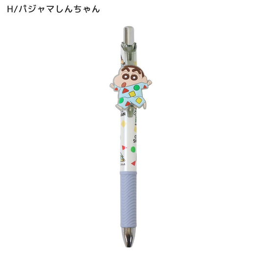 クレヨンしんちゃん ボールペン マスコット付きゲルペン 黒 H/パジャマしんちゃん