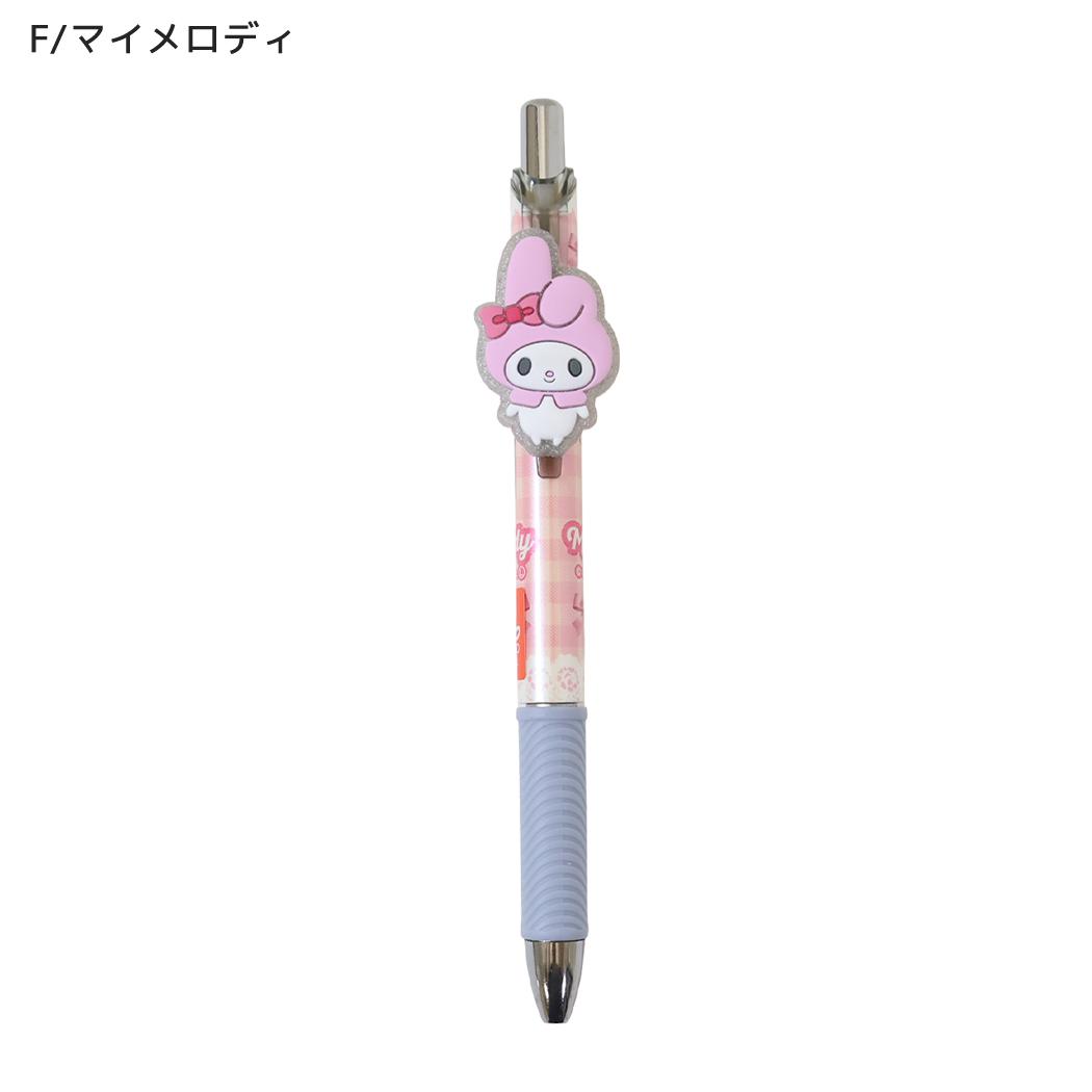 サンリオキャラクターズ ボールペン マスコット付きゲルペン 黒 F/マイメロディ Sanrio