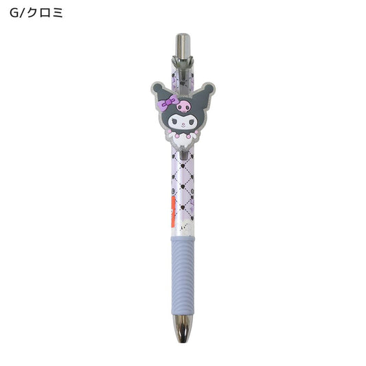 サンリオキャラクターズ ボールペン マスコット付きゲルペン 黒 G/クロミ Sanrio